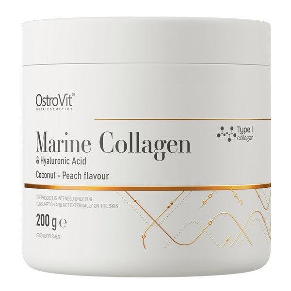 OstroVit Marine Collagen & Hyaluronic Acid, Coconut Peach 200g- Lillys Pharmacy and Health Store