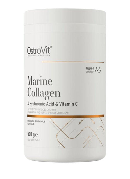 OstroVit Marine Collagen & Hyaluronic Acid & Vitamin C, Mango & Pineapple 500g- Lillys Pharmacy and Health Store