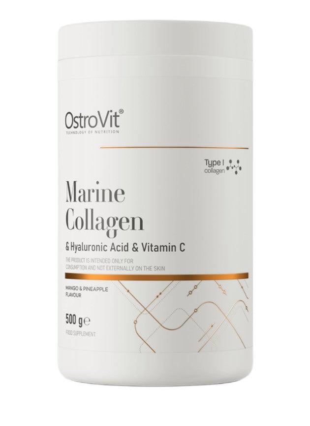 OstroVit Marine Collagen & Hyaluronic Acid & Vitamin C, Mango & Pineapple 500g- Lillys Pharmacy and Health Store