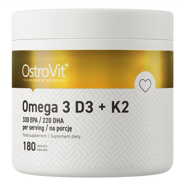 OstroVit Omega 3 D3 + K2 180 caps- Lillys Pharmacy and Health Store