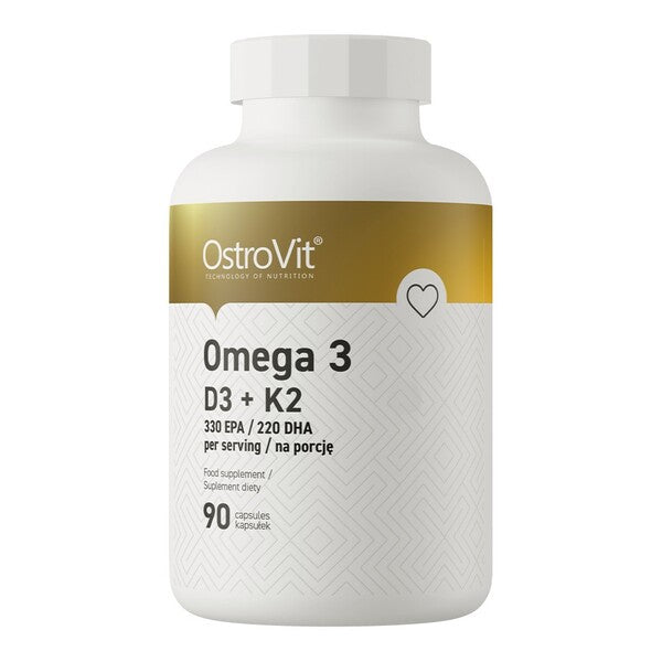 OstroVit Omega 3 D3 + K2 90 caps- Lillys Pharmacy and Health Store