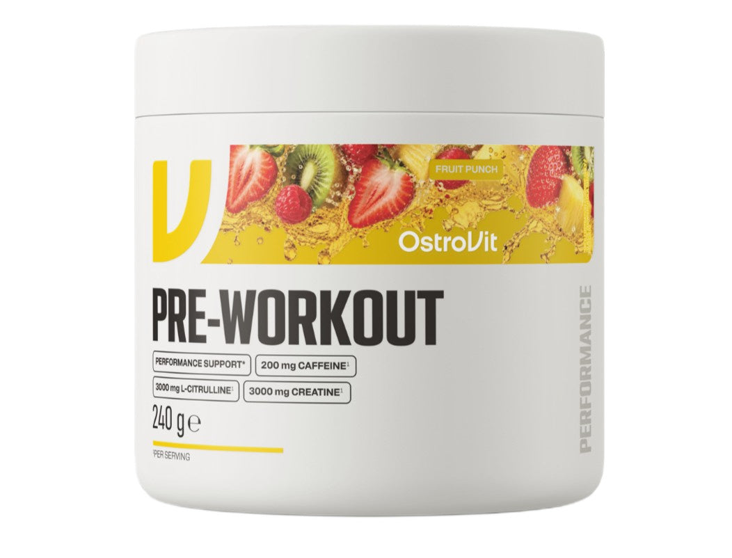 OstroVit Pre-Workout, Fruit Punch - 240g - Lilly's Pharmacy
