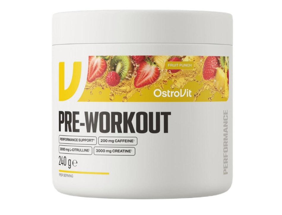 OstroVit Pre-Workout, Fruit Punch - 240g - Lilly's Pharmacy