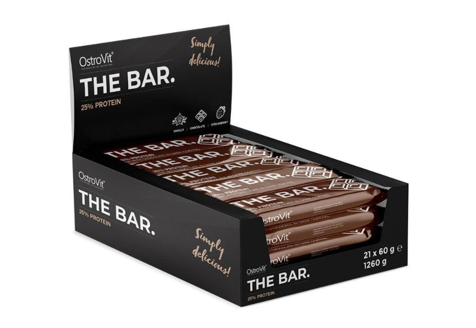 OstroVit The Bar 25% Protein, Chocolate 21 x 60g- Lillys Pharmacy and Health Store
