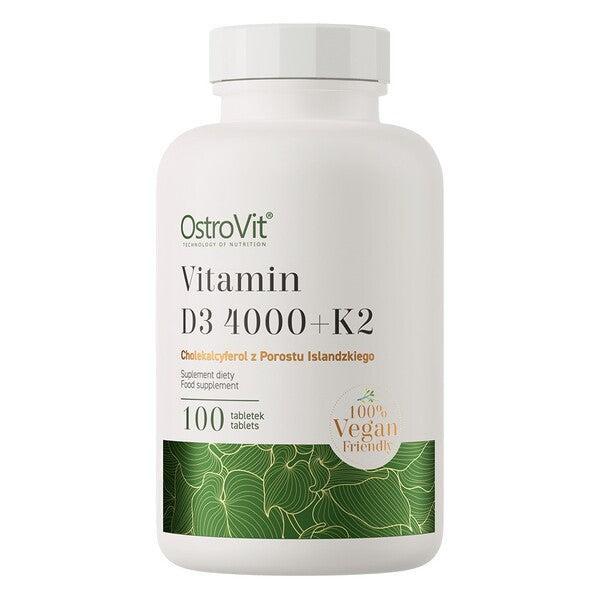 OstroVit Vitamin D3 4000 + K2 Vegan 100 tabs- Lillys Pharmacy and Health Store