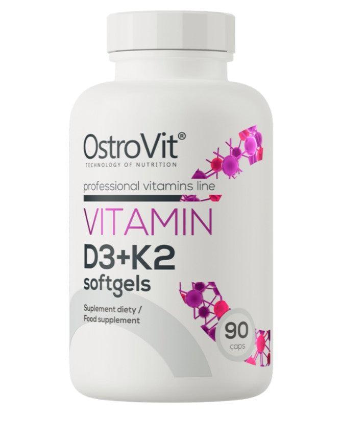 OstroVit Vitamin D3 + K2 90 softgels- Lillys Pharmacy and Health Store