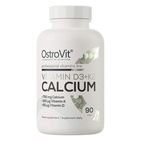 OstroVit Vitamin D3 + K2 Calcium 90 tabs- Lillys Pharmacy and Health Store