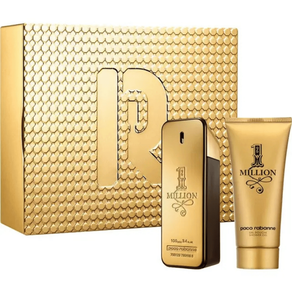 Paco Rabanne 1 Million 100ml 2 Piece Gift Set - 100ml Eau de Toilette Spray, 100ml Shower Gel- Lillys Pharmacy and Health Store