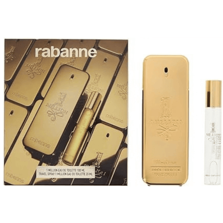 Paco Rabanne 1 Million 100ml 2 Piece Gift Set - 100ml Eau de Toilette Spray, 20ml Eau de Toilette Spray- Lillys Pharmacy and Health Store