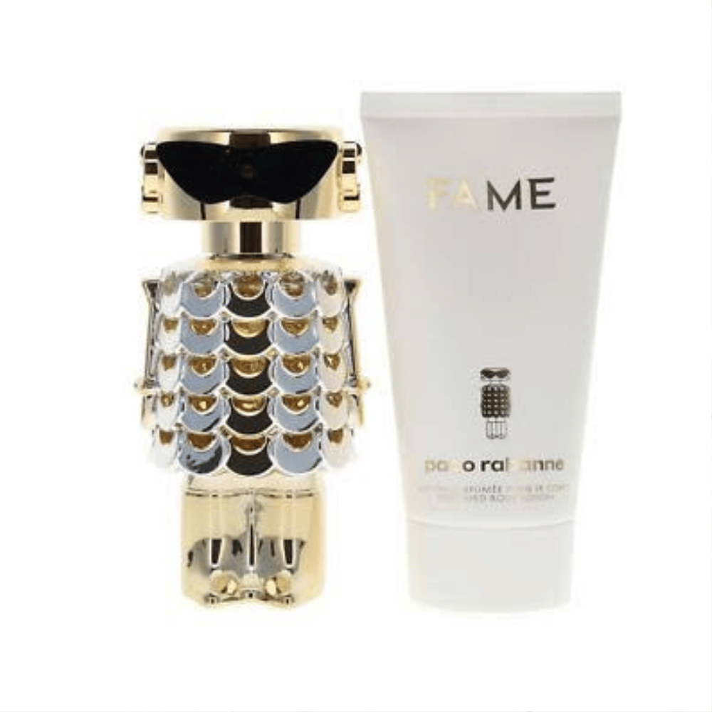 Paco Rabanne Fame 50ml 2 Piece Gift Set - 50ml Eau de Parfum Spray, 75ml Body Lotion- Lillys Pharmacy and Health Store