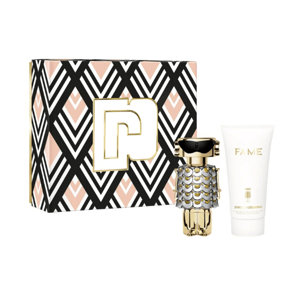 Paco Rabanne Fame 50ml 2 Piece Gift Set - 50ml Eau de Parfum Spray, 75ml Body Lotion- Lillys Pharmacy and Health Store