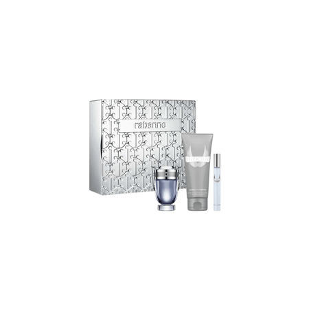 Paco Rabanne Invictus 50ml 3 Piece Gift Set - 50ml Eau de Toilette Spray, 100ml Shower Gel, 10ml Mini- Lillys Pharmacy and Health Store
