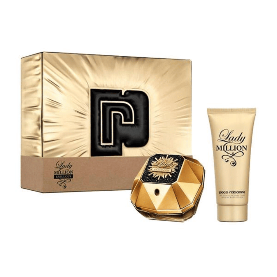 Paco Rabanne Lady Million 50ml 2pc Gift Set50ml Edp Spr, 75ml Body Lotion- Lillys Pharmacy and Health Store