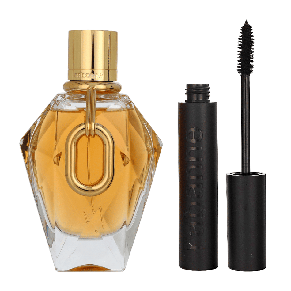 Paco Rabanne Million Gold Women's 90ml 2 Piece Gift Set - 90ml Eau de Parfum Spray, Mascara- Lillys Pharmacy and Health Store