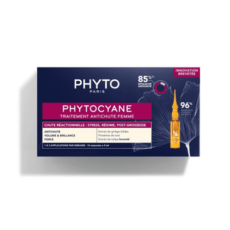 Phyto Phytocyane Anti Hair Loss Reactional Treatment Women 12 x 5ml- Lillys Pharmacy and Health Store