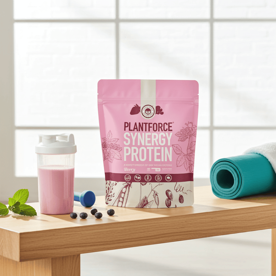 Plantforce Synergy Protein - Berry 400g- Lillys Pharmacy and Health Store