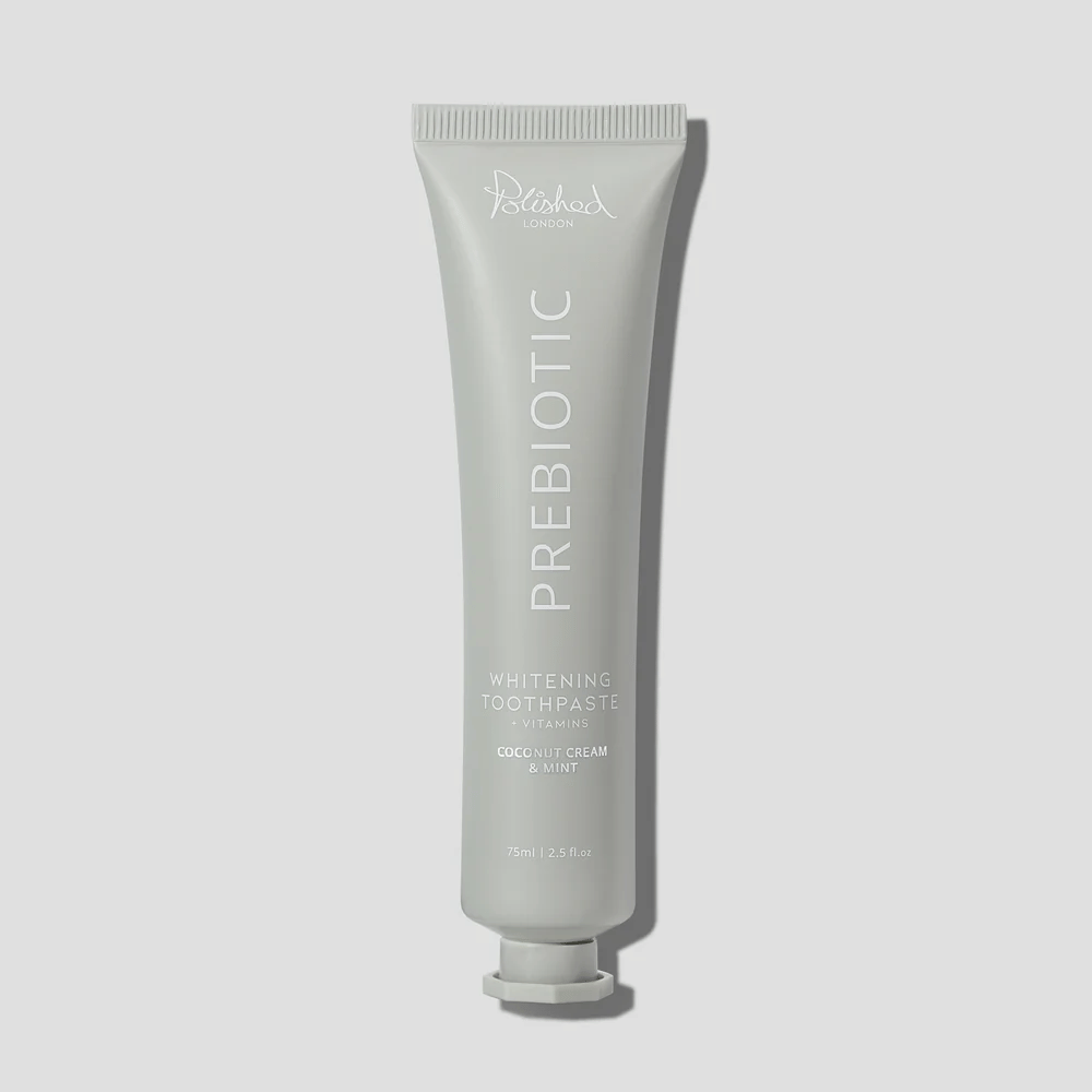 Polished London Prebiotic Whitening Coconut Cream & Mint Toothpaste 75ml- Lillys Pharmacy and Health Store