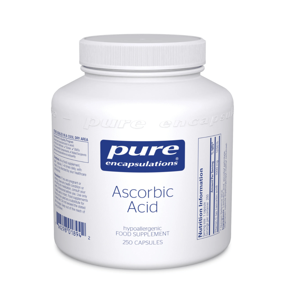 Pure Encapsulations Ascorbic Acid 250 caps- Lillys Pharmacy and Health Store