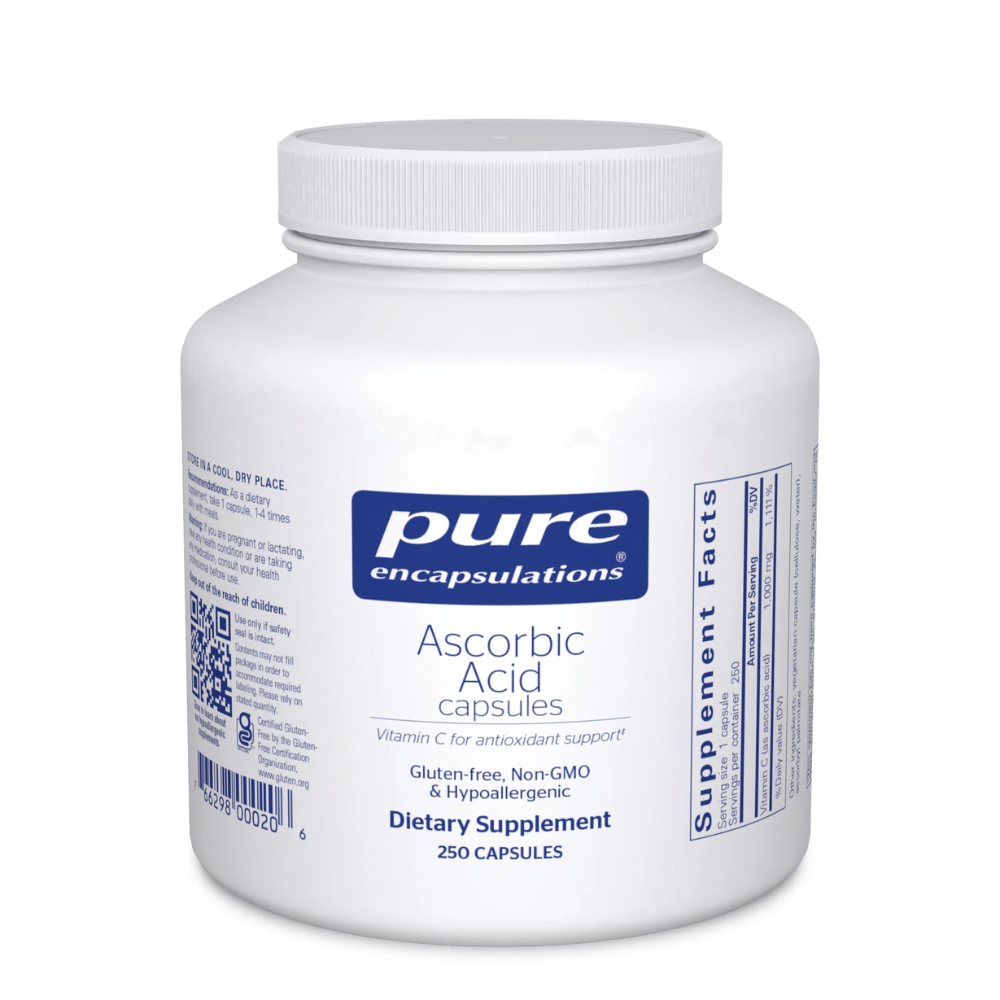 Pure Encapsulations Ascorbic Acid 250's- Lillys Pharmacy and Health Store
