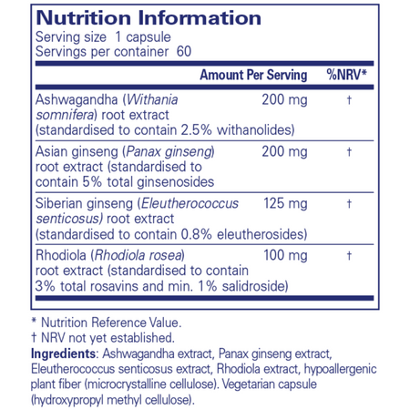 Pure Encapsulations Ashwagandha Xtra 60's- Lillys Pharmacy and Health Store