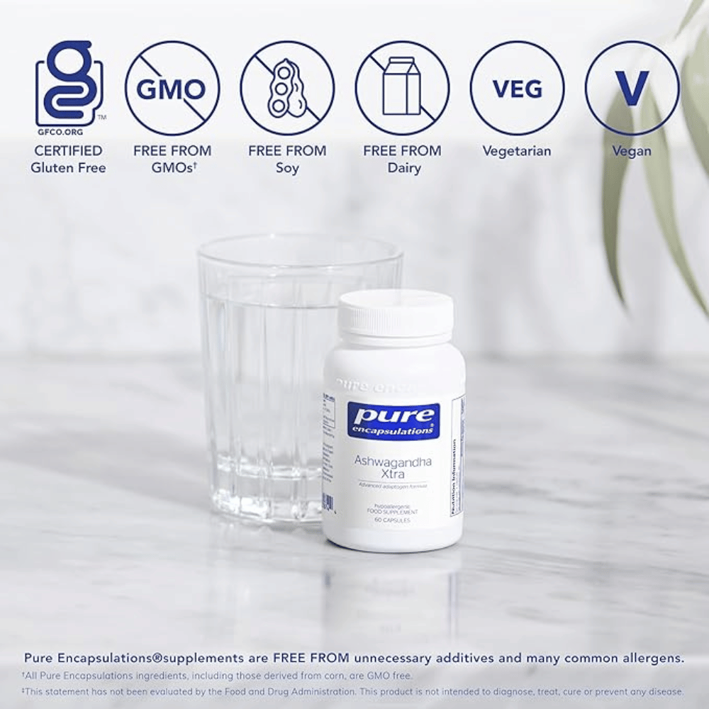 Pure Encapsulations Ashwagandha Xtra 60's- Lillys Pharmacy and Health Store