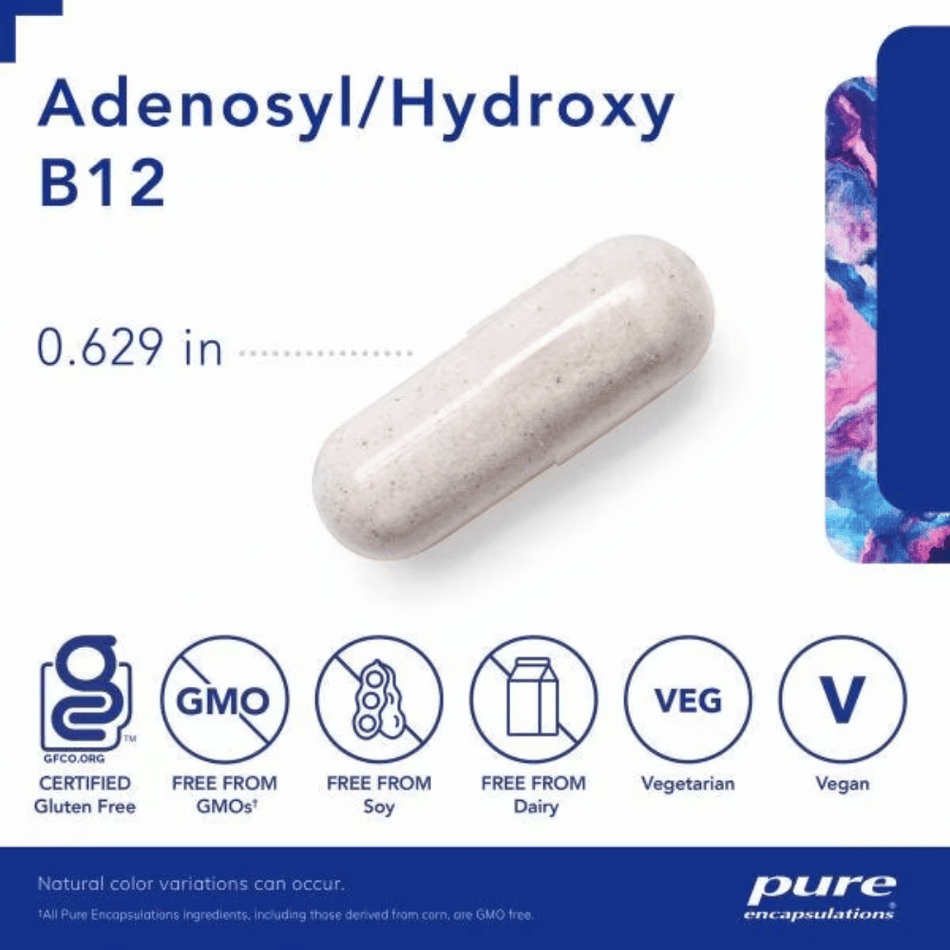 Pure Encapsulations B12 (adenosyl/hydroxy) 90's- Lillys Pharmacy and Health Store
