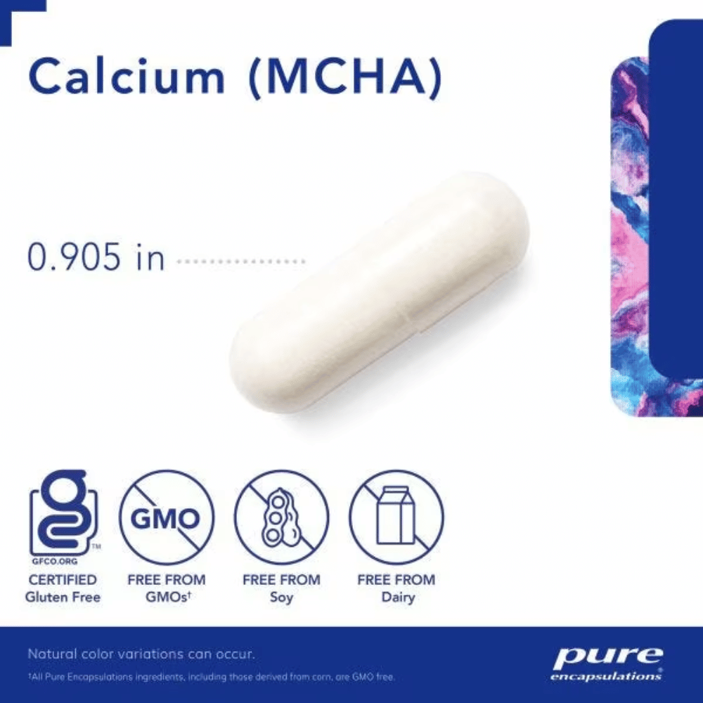 Pure Encapsulations Calcium (MCHA) 180's- Lillys Pharmacy and Health Store