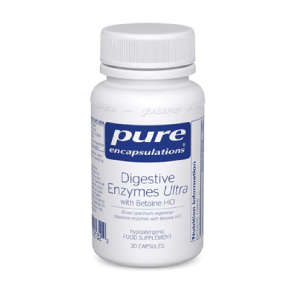 Pure Encapsulations Digestive Enzymes Ultra with Betaine HCl 30's- Lillys Pharmacy and Health Store