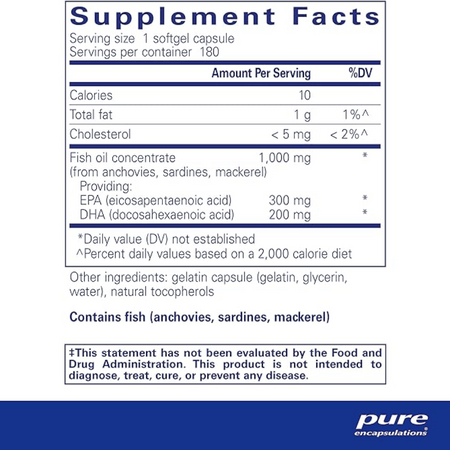 Pure Encapsulations EPA/DHA Essentials 180's- Lillys Pharmacy and Health Store