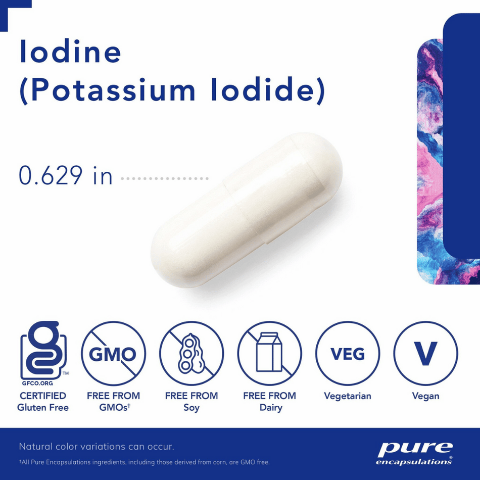 Pure Encapsulations Iodine (potassium iodide) 60's- Lillys Pharmacy and Health Store