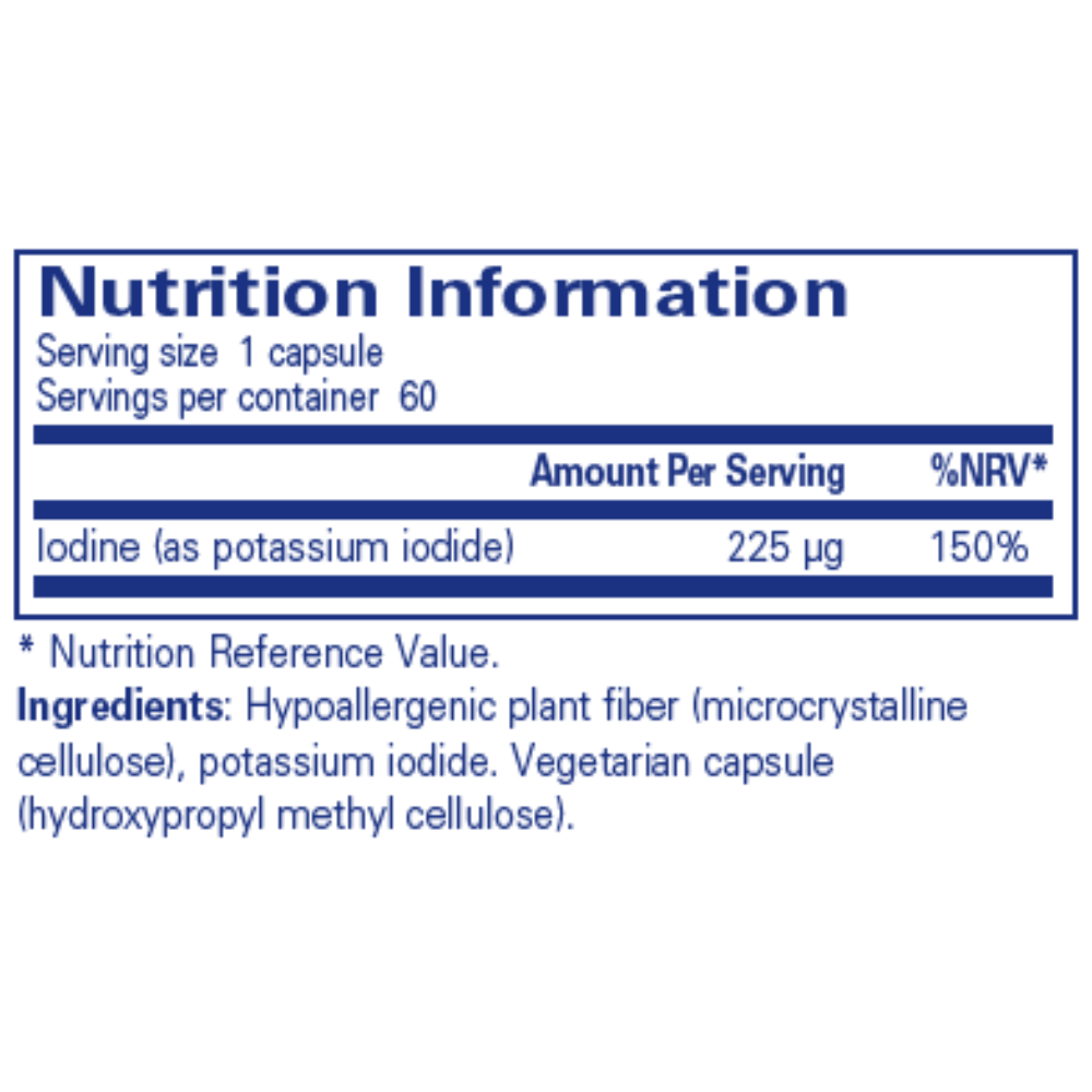 Pure Encapsulations Iodine (potassium iodide) 60's- Lillys Pharmacy and Health Store