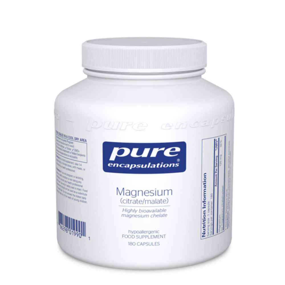 Pure Encapsulations Magnesium (citrate/malate) 180s- Lillys Pharmacy and Health Store