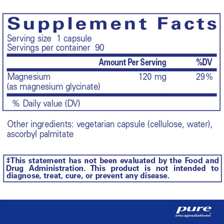 Pure Encapsulations Magnesium (glycinate) 90's- Lillys Pharmacy and Health Store
