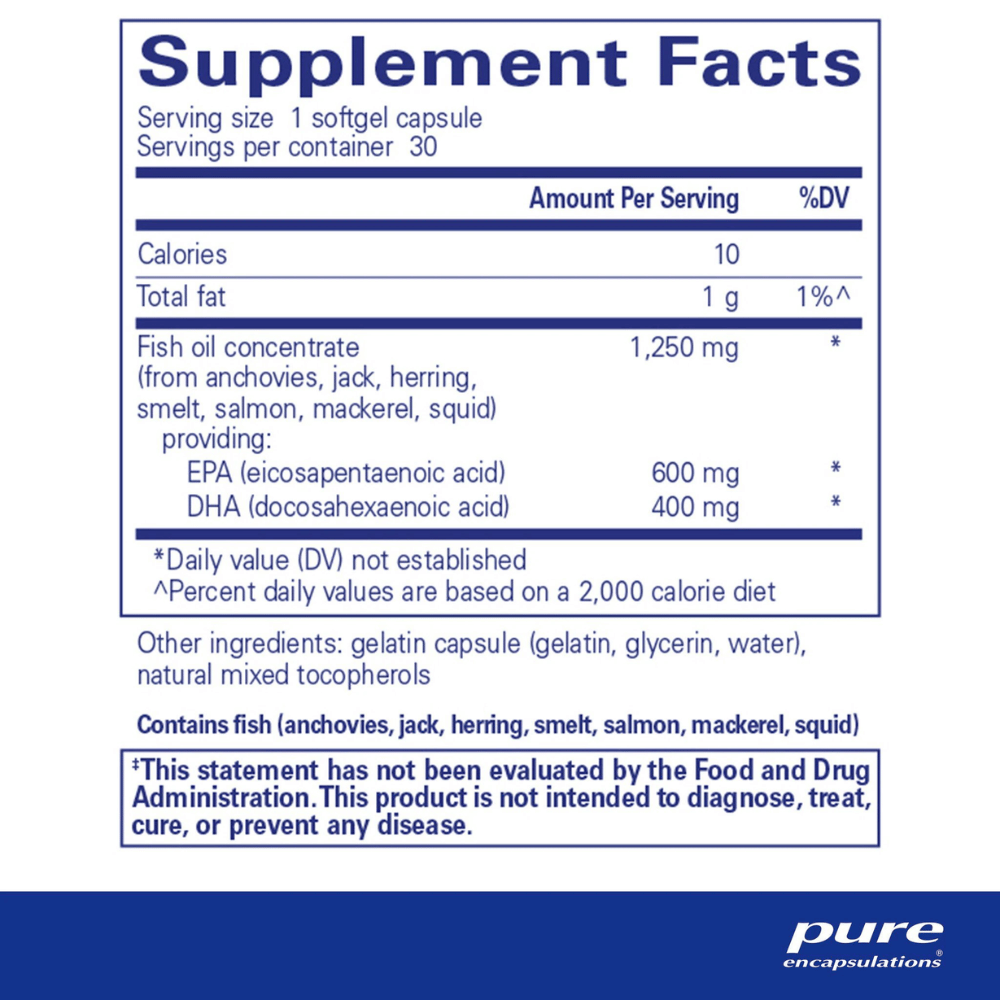 Pure Encapsulations O.N.E. Omega 30's- Lillys Pharmacy and Health Store