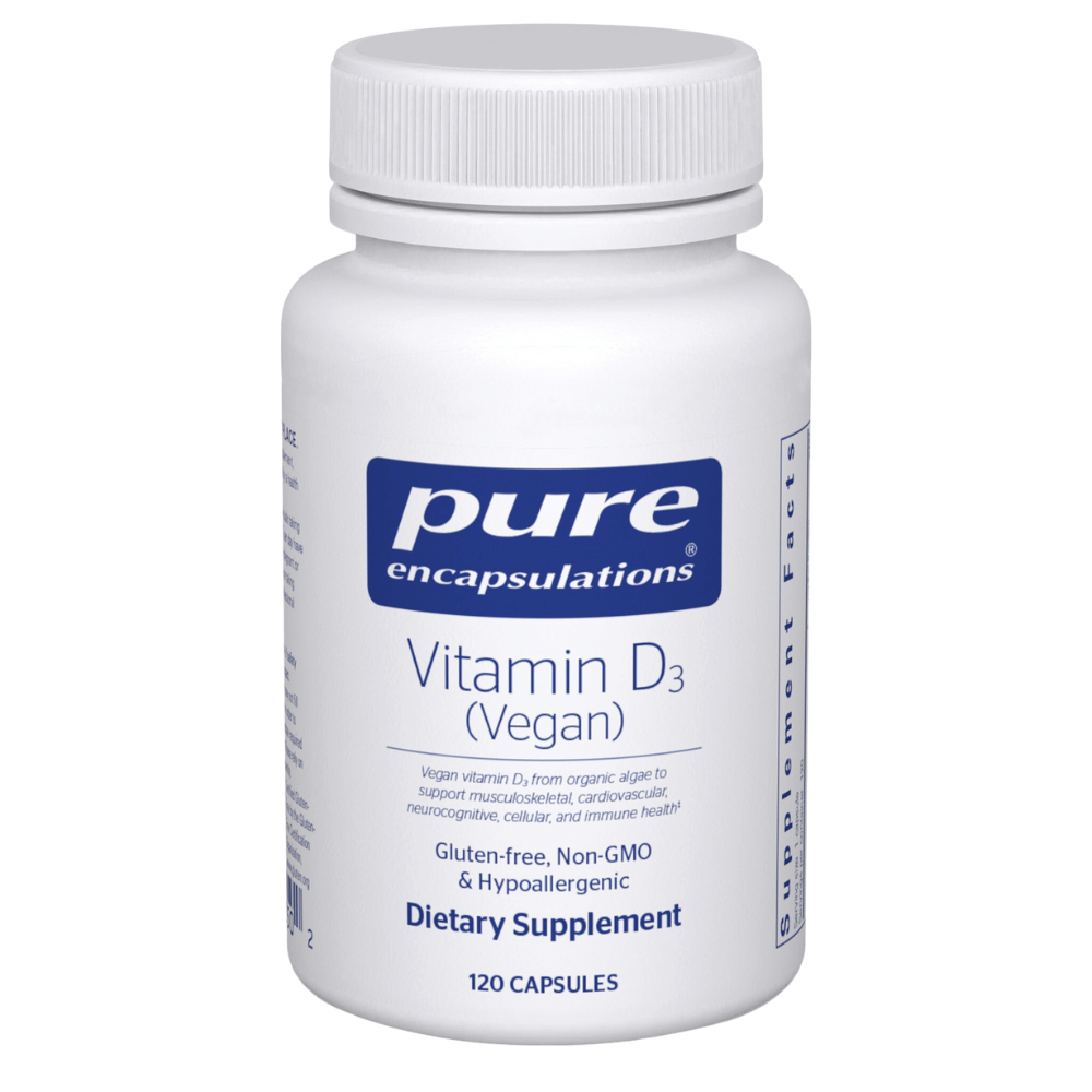 Pure Encapsulations Vitamin D3 (vegan) 2,000 IU 120's- Lillys Pharmacy and Health Store