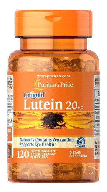 Puritan's Pride Lutein, 20mg - 120 softgels - Lilly's Pharmacy