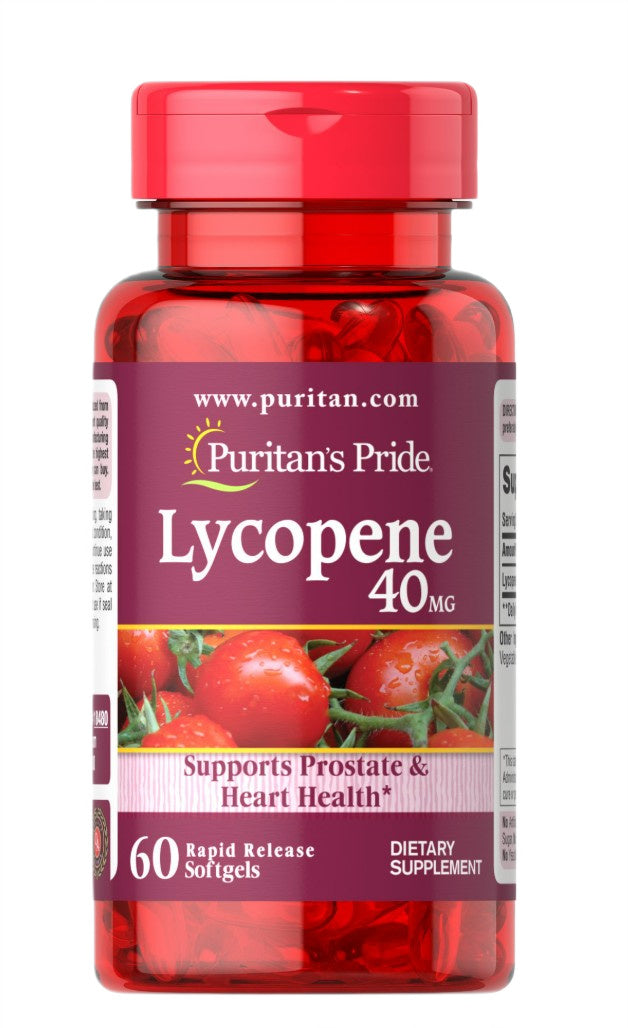 Puritan's Pride Lycopene, 40mg - 60 softgels - Lilly's Pharmacy