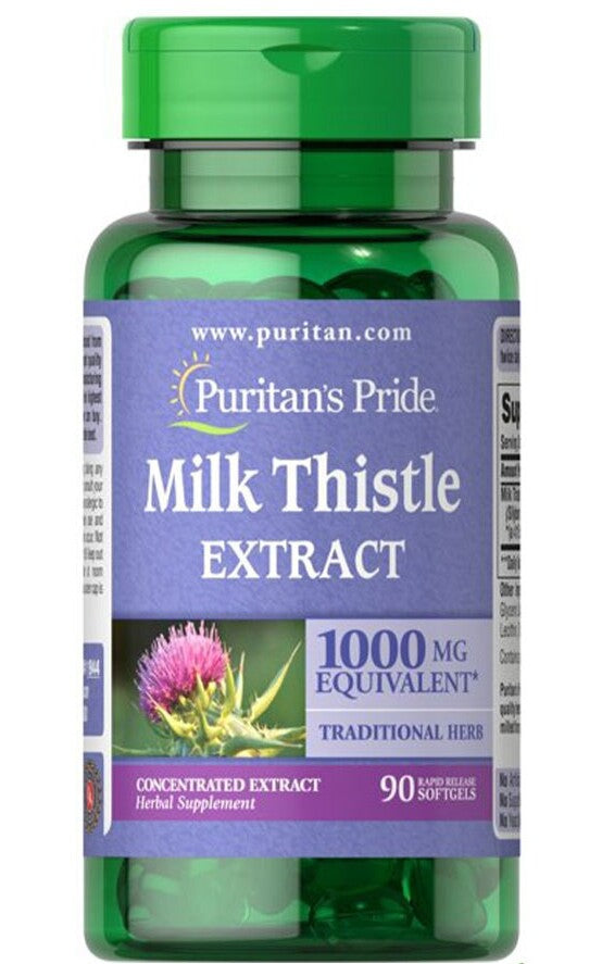 Puritan's Pride Milk Thistle - 90 softgels - Lilly's Pharmacy