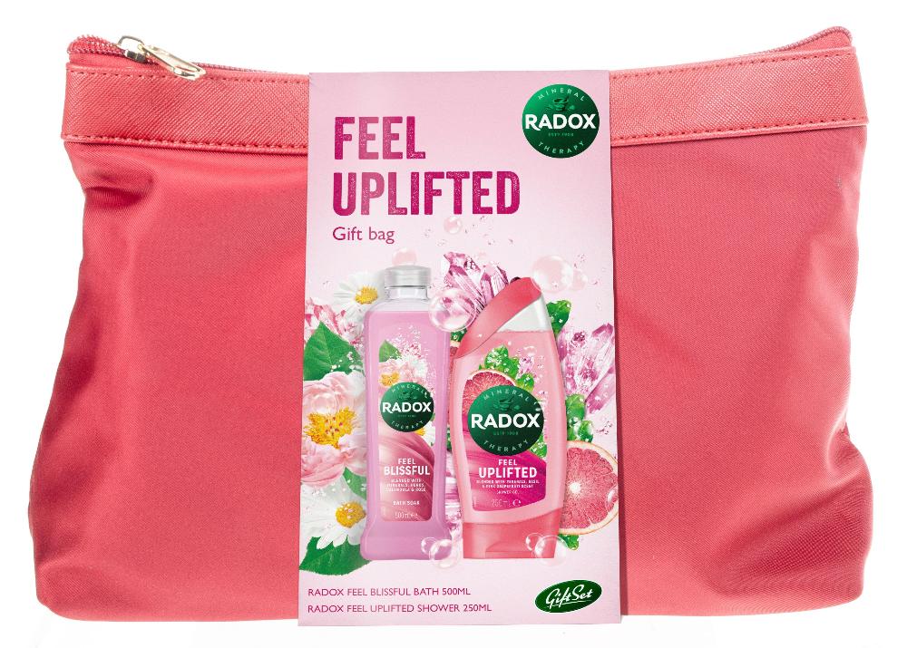 Radox Feel Uplifted Gift Bag - Red- Lillys Pharmacy and Health Store