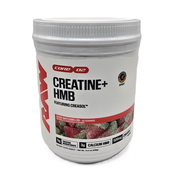 Raw Nutrition Creatine+ HMB Core 02, Sour Watermelon - 408g - Lilly's Pharmacy