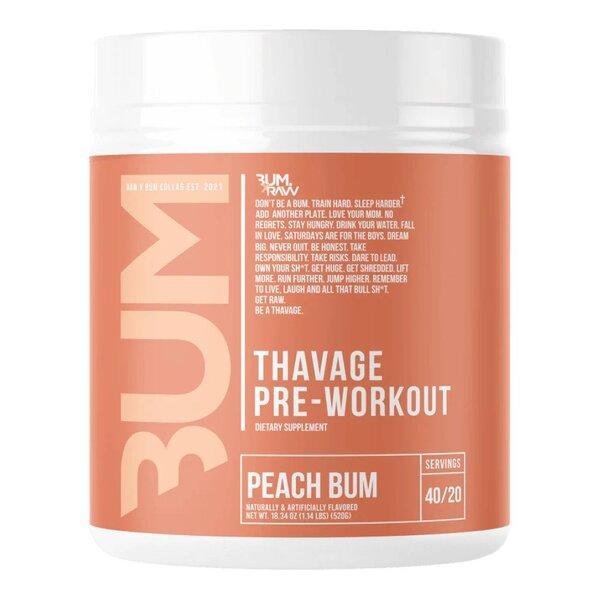 Raw Nutrition Thavage Pre - Workout, Peach Bum - 520g