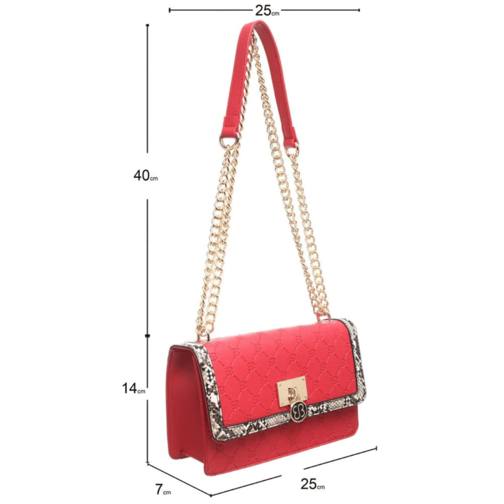 Red Shoulder Bag- Lillys Pharmacy and Health Store