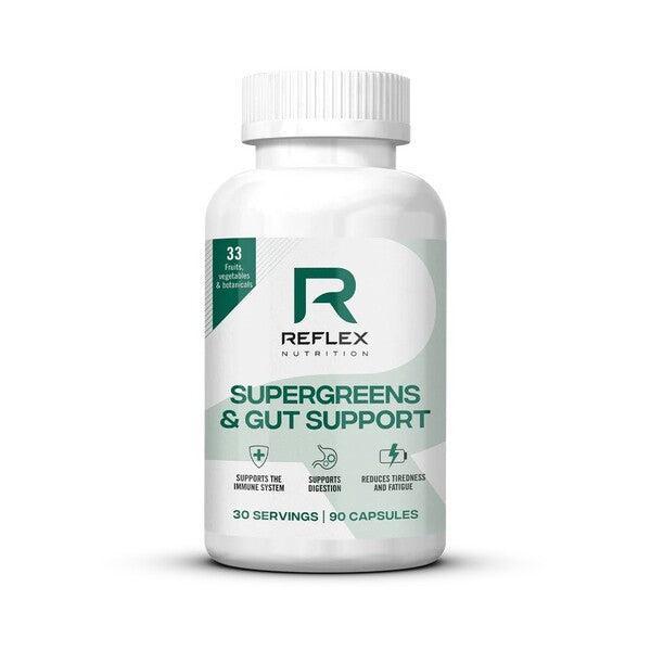 Reflex Nutrition Supergreens & Gut Support 90 caps- Lillys Pharmacy and Health Store
