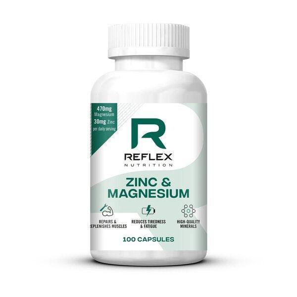 Reflex Nutrition Zinc & Magnesium 100 caps- Lillys Pharmacy and Health Store
