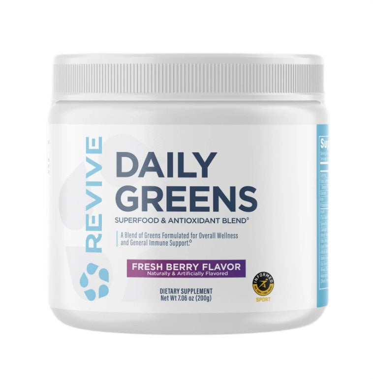 Revive Daily Greens Powder, Fresh Berry (EAN 850030689788) 200g- Lillys Pharmacy and Health Store