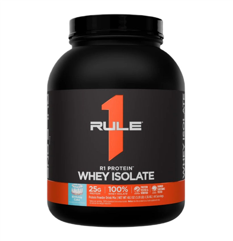 Rule One Whey Isolate, Birthday Cake - 1360g - Lilly’s Pharmacy & Health Store