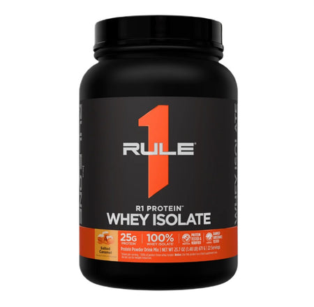 Rule One Whey Isolate, Salted Caramel - 671g - Lilly’s Pharmacy & Health Store