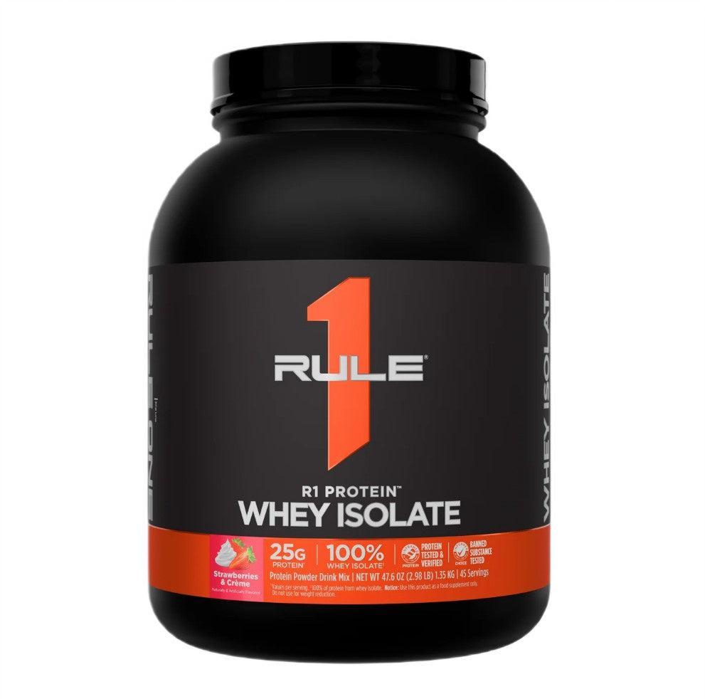 Rule One Whey Isolate, Strawberries & Creme - 1350g - Lilly’s Pharmacy & Health Store