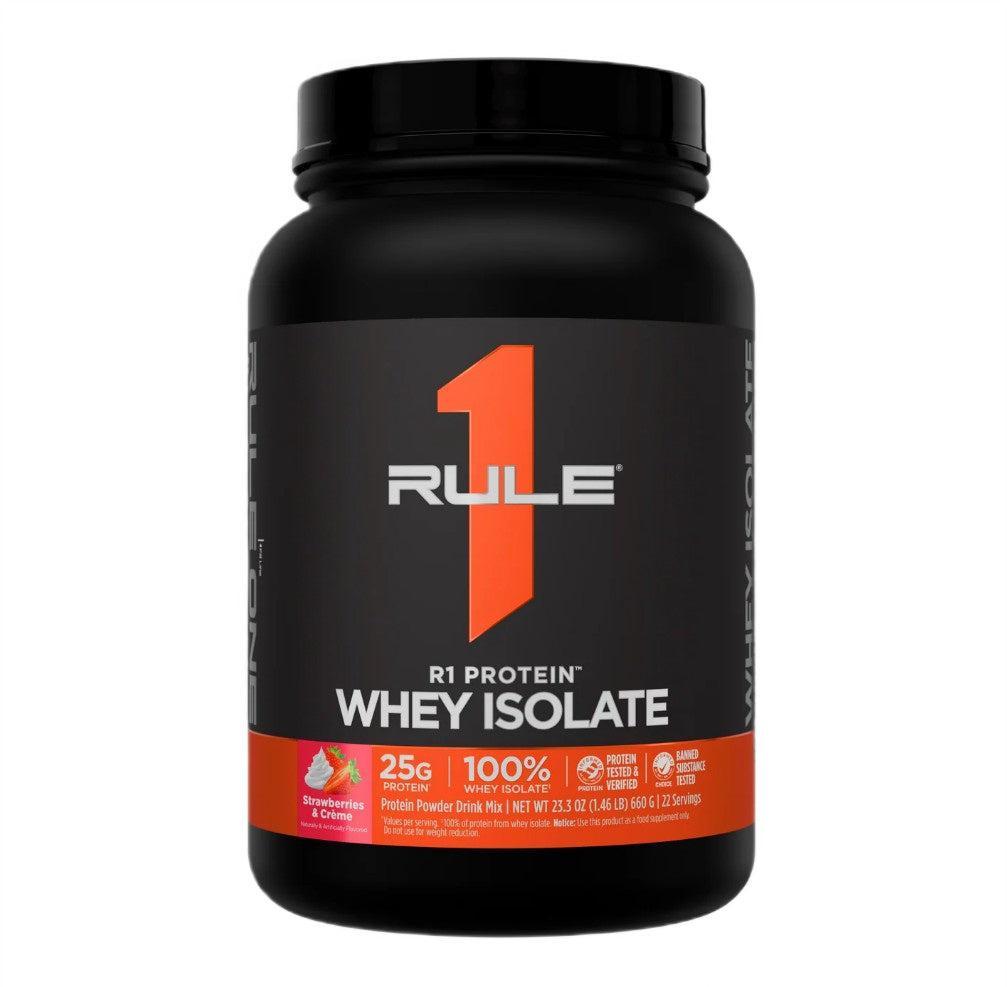 Rule One Whey Isolate, Strawberries & Creme - 660g - Lilly’s Pharmacy & Health Store
