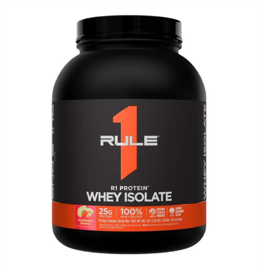 Rule One Whey Isolate, Strawberry Banana - 1360g - Lilly’s Pharmacy & Health Store
